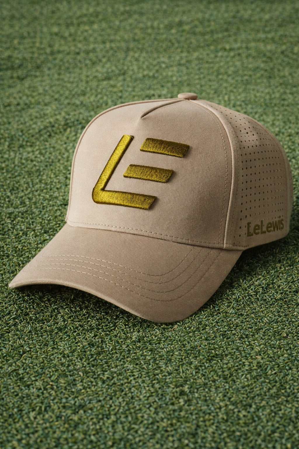 LeLewis Creme Cap — Premium Golf Headwear